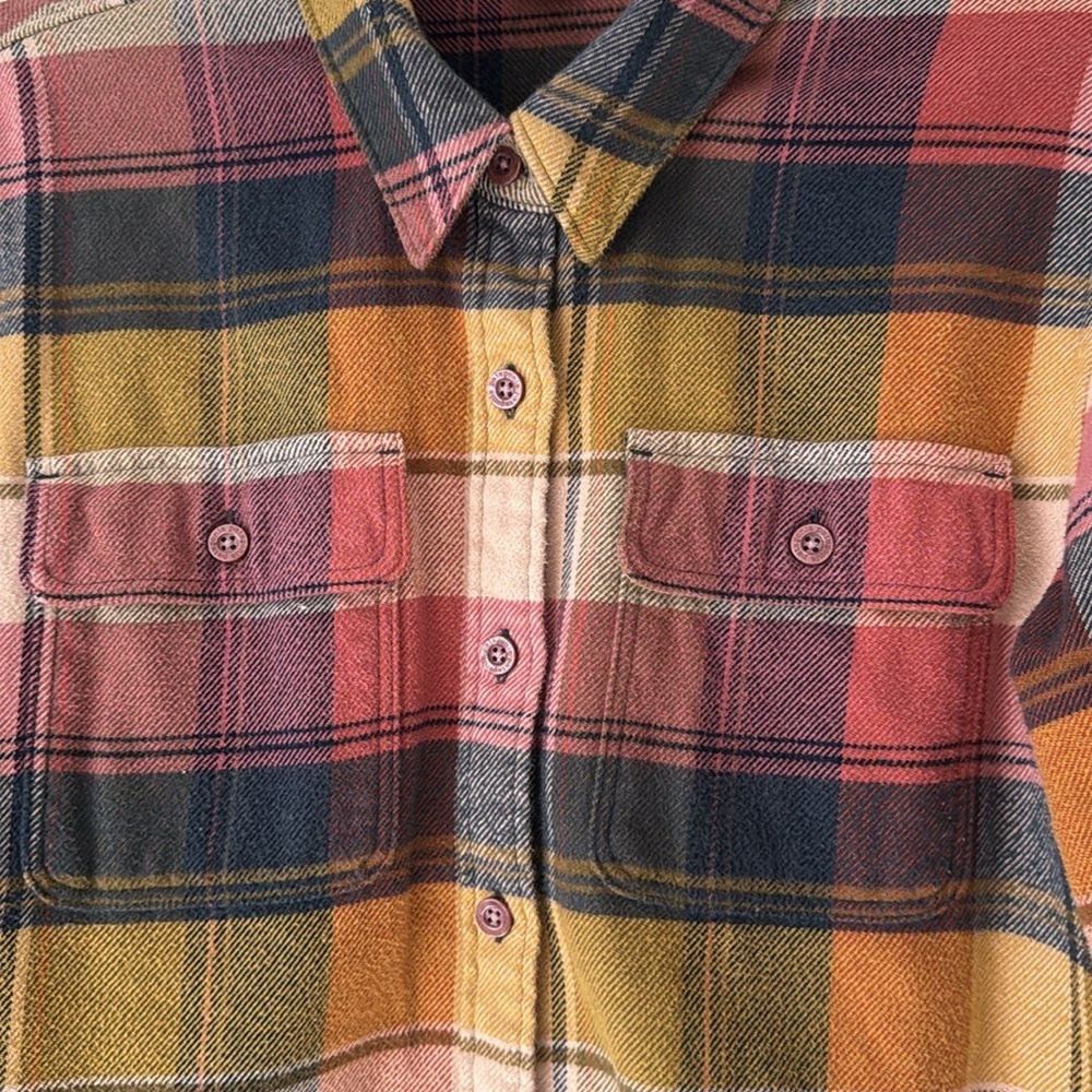 Multicolor Plaid Button-Up Shirt